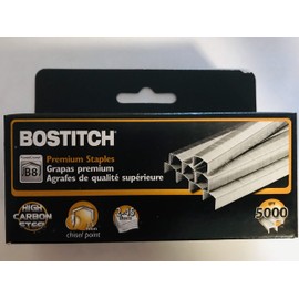 Genuine Case of 20 Boxes Bostitch B8 Staples 3/8" for B8 Stapler (STCR21153/8)