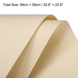 sourcing map 20 Pcs Flower Wrapping Paper 22.8x22.8 Inch Waterproof Florists Wrapping Paper for Florist Bouquet Supplies, DIY Crafts, Gift/Gift Box Packaging Khaki