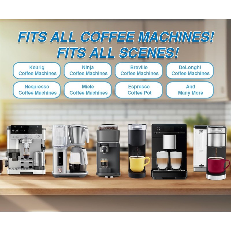 48Tabs–Coffee Maker Cleaner and Descaler & Coffee Pot Cleaner. Powerful