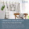 Elrene Home Fashions Farmhouse Living Buffalo Check Pot Holder Pair,