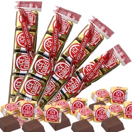 Alberts Milk Chocolate Squares: Holiday Cocoa Ice Cube Treats - 4 Packs of 5 Individually Wrapped Chocolates (Albert)