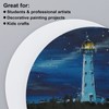 NBEADS 12 Pcs Round Painting Canvas Panels, Blank Canvas Drawing