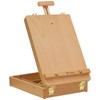 Tabletop Art Easel for Painting, Premium Wooden Sketchbox, Portable Desktop