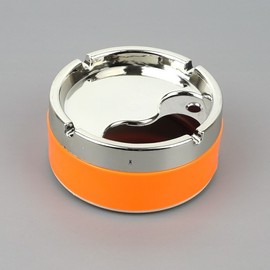 Colorful Round Ashtray with Rotating Lid Small Ashtray 2ea