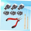 Mikinona Hair Extension Pliers Kit Ponytail Maker Micro Rings and