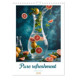 Pure refreshment - Infused water (Wall Calendar 2026 DIN A4 Portrait), CALVENDO 12 Month Wall Calendar