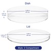 Labasics Plastic Petri Dishes with Lids, Disposable 10 Pack, 85