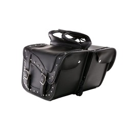 Motorcycle Braided Studded Saddlebags - Waterproof Motorcycle Luggage SD1485-12" W x 9.5" H x 6" D