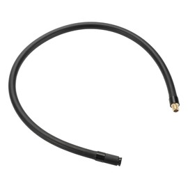 Motoforti Universal Tire Inflator Extension Tube Air Pump Extend Hose Adapter Tire Valve 23.62inch M8x0.8 10mm OD Durable Rubber Black Connector