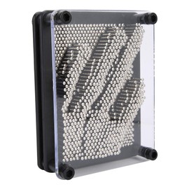 Zerodis Hand Mold Metal Board, Three Dimensional Handprint Needle Toy Pin Impression Hand Mold Hand Mold Toy Handprint Pin Board Decoration Ornament(Metal trumpet)