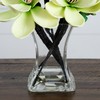 Nearly Natural 4534-WH Magnolia Arrangement with Vase,White