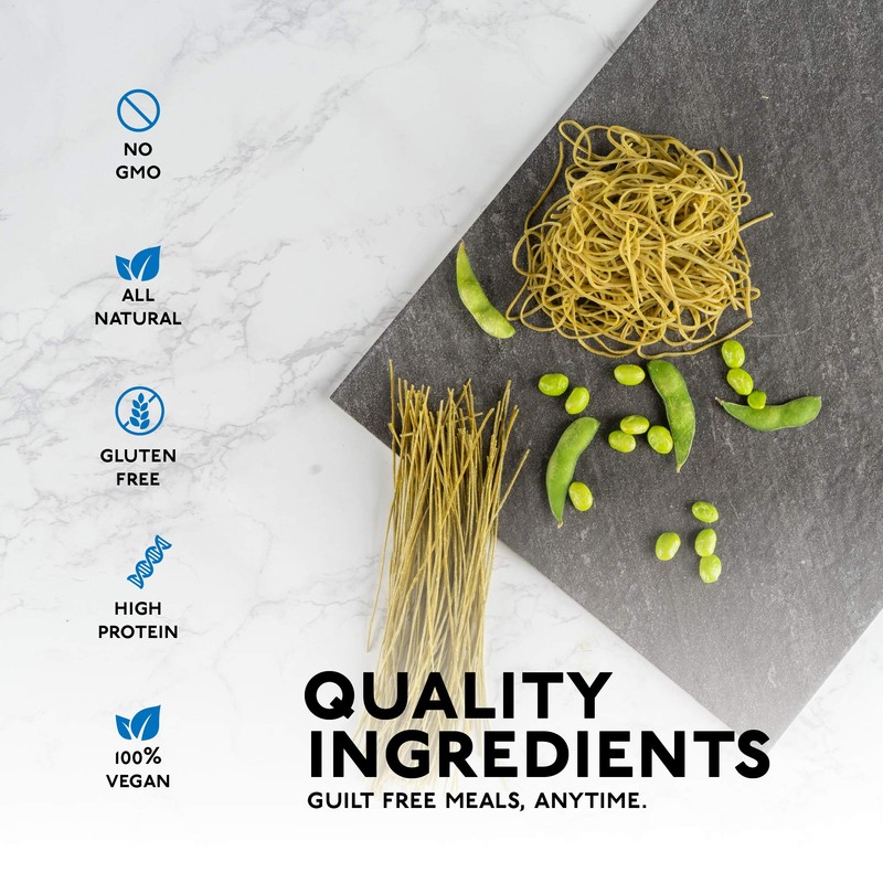 Seapoint Farms Organic Edamame Spaghetti, Healthy Gluten-Free Noodles, 12-Pack