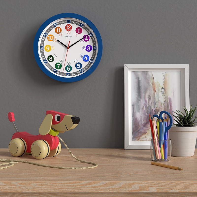 Cander Berlin MNU 1030 J Children's Wall Clock Silent 30.5