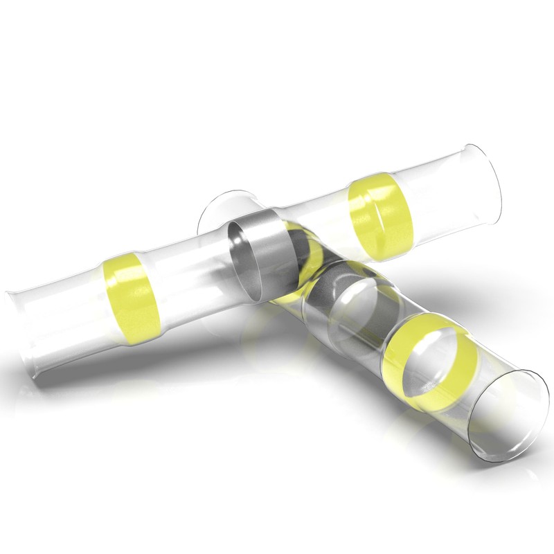 10 - 100 solder connector yellow Ø 6mm 4,0 -