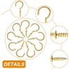 Biaungdo 120 Pack 1/2 Inch Small Screw Hooks with Plastic