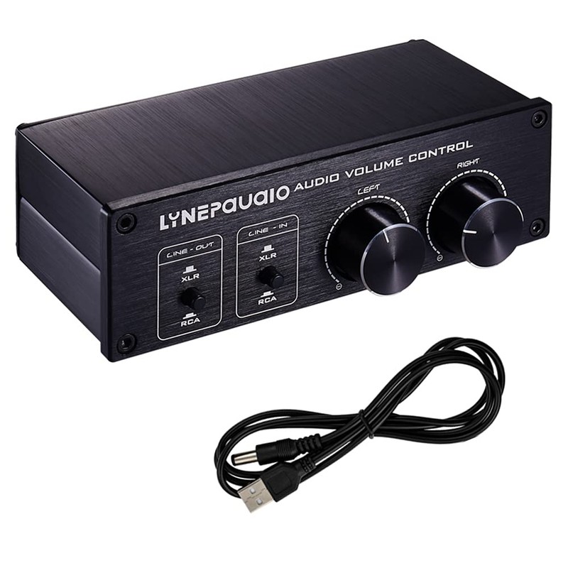 QIUNI Passive Volume Controller with Fully-Balanced & Single-Ended Mode XLR