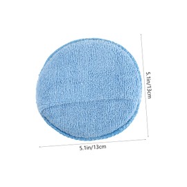 CHILDWEET 5Pcs Microfiber Buffing Pads Versatile Polishing Sponges for Car Washing and Waxing Highly Absorbent Washable and Durable Cleaning Blue