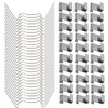 HONGCI 100Pcs Greenhouse Clips for Glass,Stainless Steel Greenhouse Window Clips