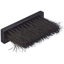 FIREFIX KB/01 Fireplace Brush with 60 mm Coconut Trim, Wood: 135 x 35 x 13 mm (W x D x H), Black, Coconut