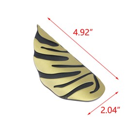 T Tulead 1 Pairs Leaf Knobs and Pulls Zinc Alloy Antique Pull Handles 2.52-Inch, Decorative Cabinet Drawer Handle Knobs, with Screws