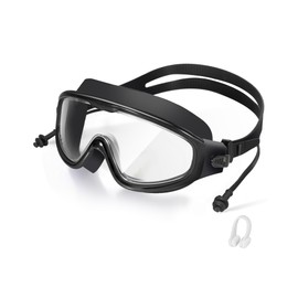 seasprint Swim Goggles, Wide View Clear View Swimming Goggles for Adult, Anti-Fog UV Protection No Leak Vision Pool Goggles(Black)