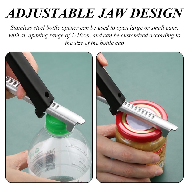 2-Piece Bottle Opener, Stainless Steel Can Opener, Multifunctional Bottle Opener,