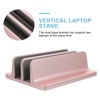 LALAFINA Vertical Laptop Stand Double Slot Base Laptop Holder Sleek