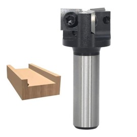 Sinoprotools Spoilboard Surfacing Router Bits 1/2" Shank,Planer Bits with Indexable Inserts,Slab Flattening & Rabbeting Flycutter Router Bit/Planing Bit (D=1",I=10.5mm,S=1/2")