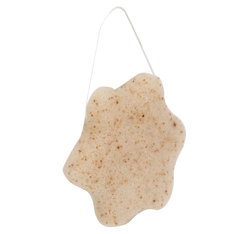 3pcs Walnut Powder Exfoliating Facial Sponge Soft Skin Cleansing Konjac
