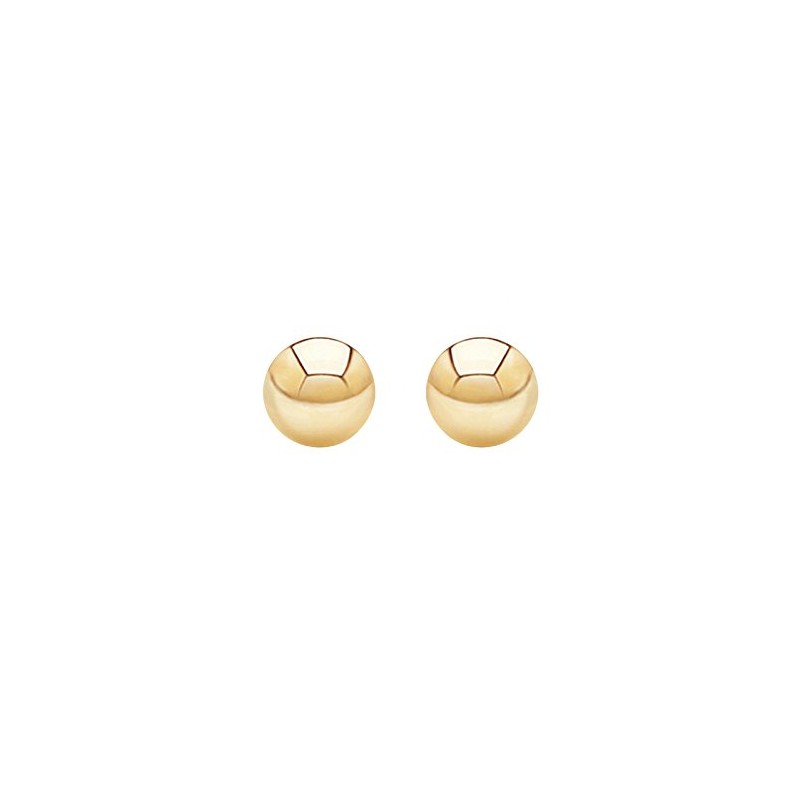 9ct yellow gold 4mm ball stud earrings