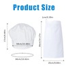 Hsrag 2 Pcs Chef Hat and Apron, Unisex Chef Costume