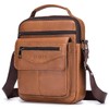 SPAHER Genuine Leather Shoulder Bag for Men, Leather, Crossbody, Small,