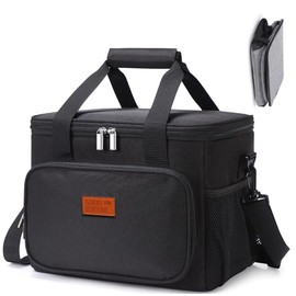 FTBOL Cooler Box, Soft Type, Foldable, High Performance, Camping Supplies, For Fishing, Club Activities, Ice Packs, Small, 3.5 gal (15 L), Lightweight, Handheld and Shoulder Hanging, Convenient to