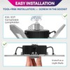 Bell+Howell Triburst Screw in LED Garage Lights, 4000LM LED Shop
