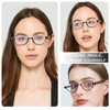 EYEURL Half Frame Reading Glasses for Women-5 Pack Blue Light