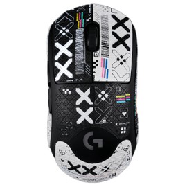 REDQIN Mouse Grip Tape Full Coverage for G PRO X Superlight 1&2 Self-Adhesive PreCut Sweat-Resistant Professional Mice Upgrade Kit (Dark Night Printsteam_Lizard, for G PRO X Superlight 1&2)