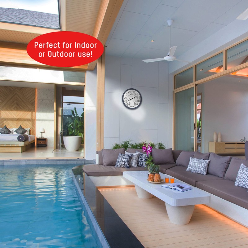 Taylor Big & Bold Wall Thermometer, 13.25 Inch, Navy