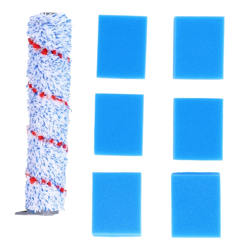 Brush Roller Filter Sponges Set for HF10E‑01 Vacuum Cleaner Part
