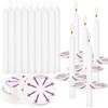 YOROXRG 200 pcs Church Candles with Drip Protectors for Devotional