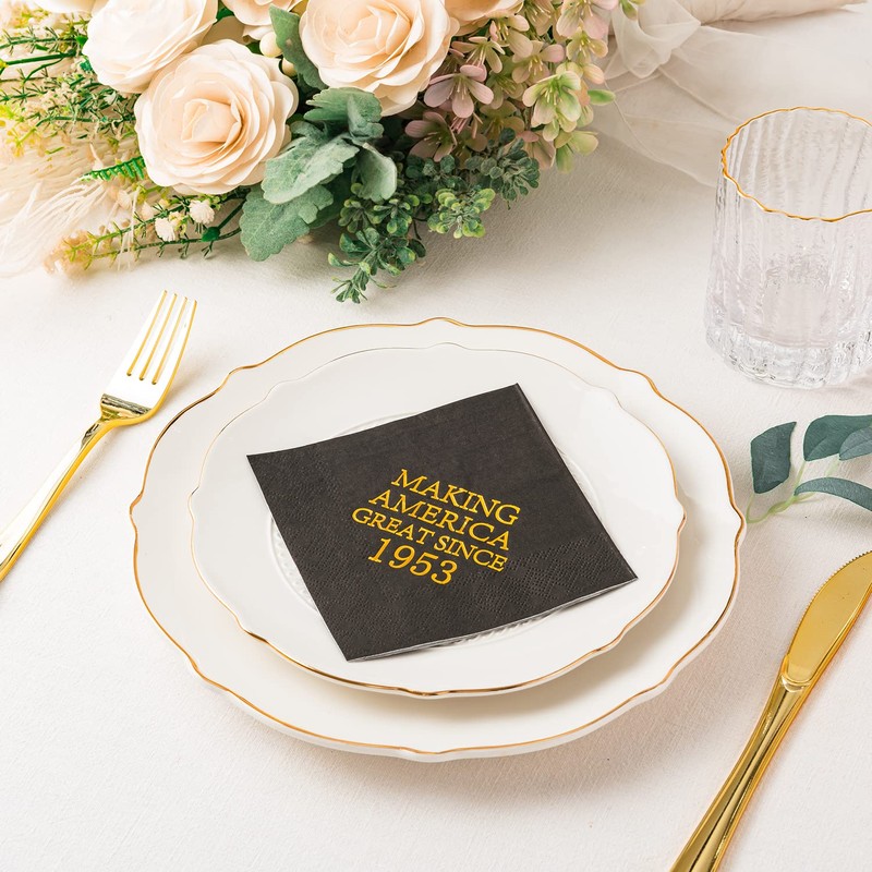 Crisky Brithday Servilletas Make America Great, 1950