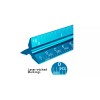 vic_space1 Architectural Drafting Scale Architect Ruler Triangular Blueprint Aluminum 12"