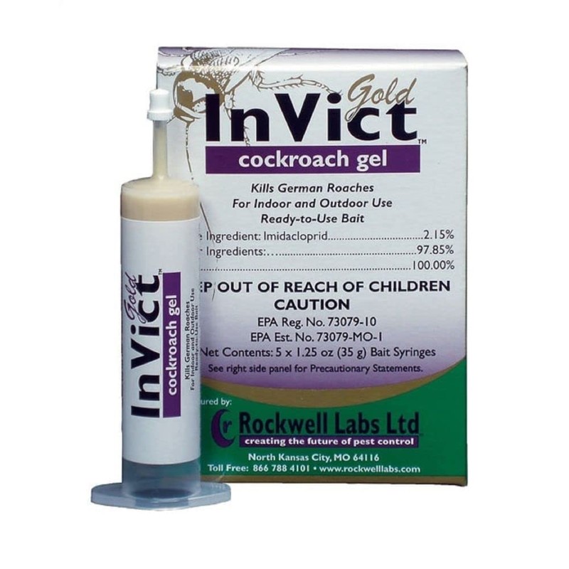 Rockwell Labs - InVict Gold Cockroach Gel 4 Tips, 4