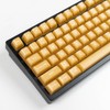 142 Keys PBT Doubleshot Transluent Keycaps Yellow SA Profile Keycaps