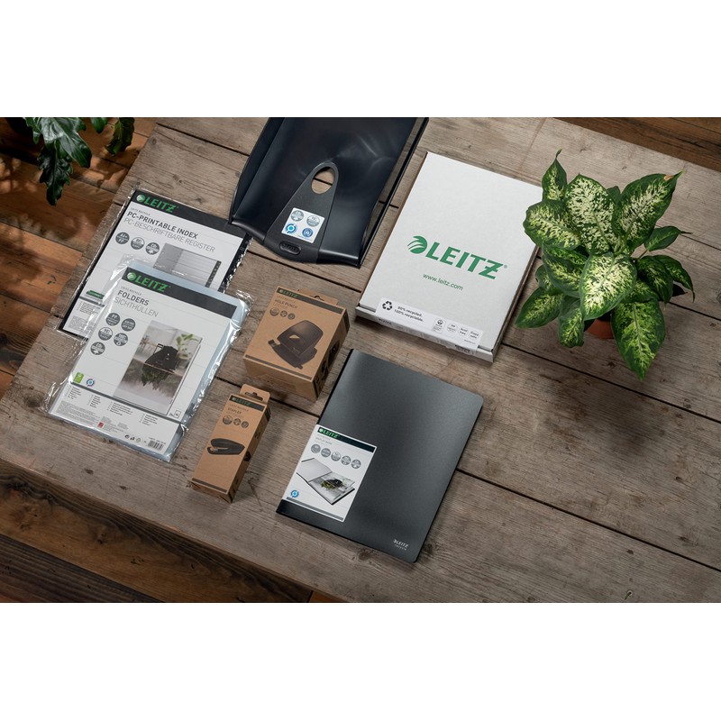 Leitz 39140095 A4 Organiser Folder, 6 Integrated Compartments, Elastic Band