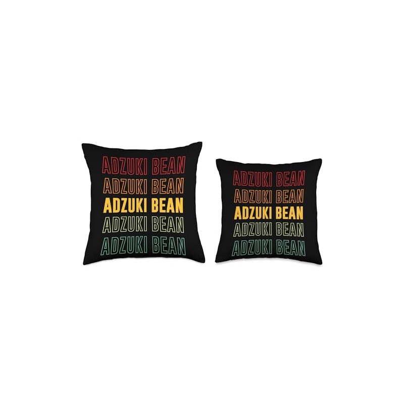 Adzuki Bean Rainbow Throw Pillow