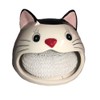 Home Essentials and Beyond CAT Scrubby Ceramic Holder with Scrubbie Sponge Kitchen Sink Scouring Pad NEW