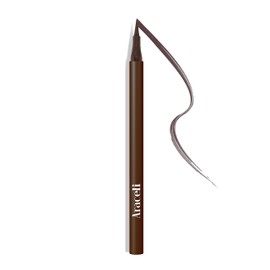 Araceli Beauty Liquid Eyeliner Pen - Water Resistant, Smudge-Proof, Long-Lasting, Quick-Dry Formula for Cat Eye and Winged Looks - Intense Pigments Eye Liner (Coffee)