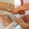 Yimofy Gold Bracelets for Women 14K Gold Plated Layered Bangles