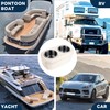 Marinexplore Pontoon Cup Holder,Boat Seat Cup Holder,Double Drink Holder,Portable Cup