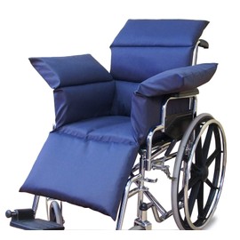 Wheelchair Comfort Seat Cushion Light Blue-Anti-Microbial/Water-Resistant 54"L x 17"W